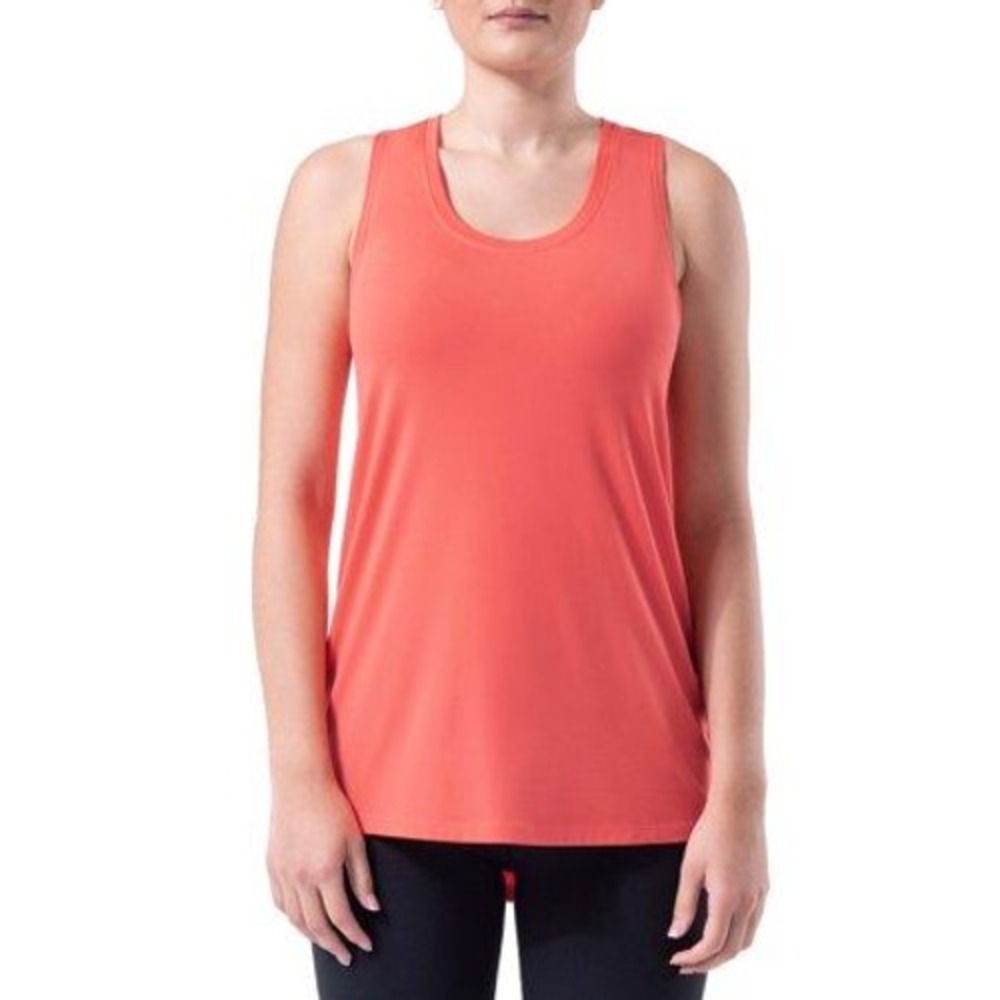 Athletic Works Core Active Racerback Tank Women M Coral Scoop Neck Gym Top